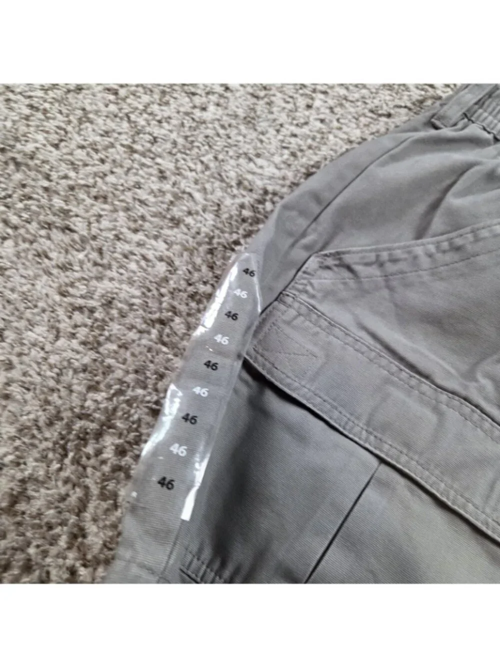 RedHead Cargo Shorts Mens 46 Gray Ripstop Cotton Utility Pockets Tags